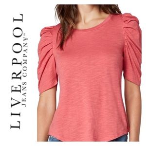 🔥SALE🔥🆕 Liverpool Jeans - Puff Sleeve Top - Size S